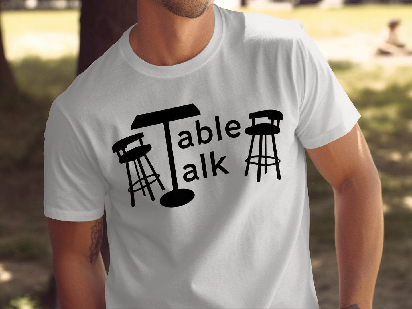 Table Talk Graphic Printed T-Shirt Casual Wear