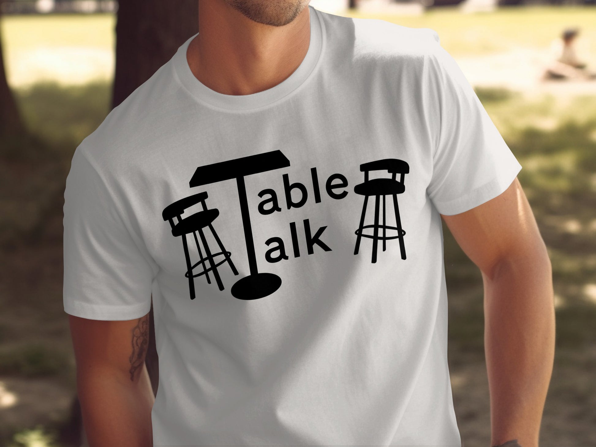 Table Talk Graphic Printed T-Shirt Casual Wear
