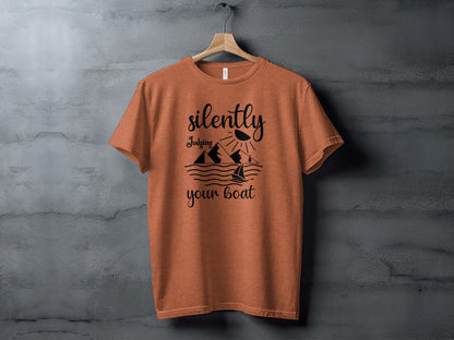 Silently Judging Your Boat Sailing Adventure T-Shirt T-Shirt - Outdoor & Adventure Collection - Mile Marker 16 Gear by Cloud 16 Clothing Co.