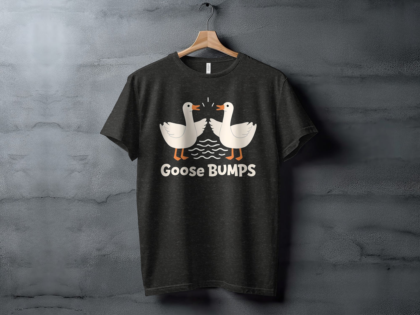 Goose BUMPS Funny Graphic T-Shirt Animal Themed Apparel