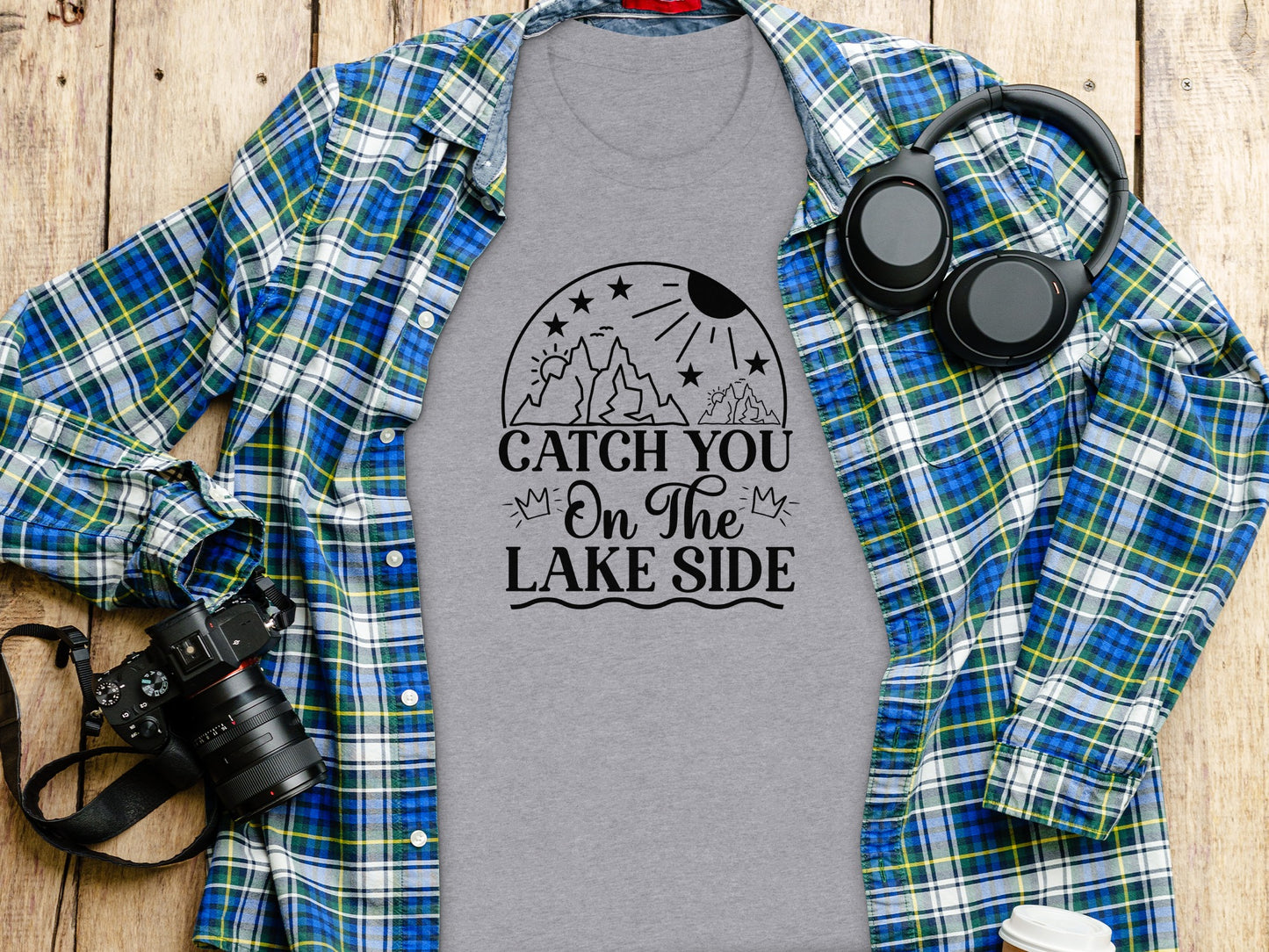 Catch You On The Lake Side Graphic Design Unisex T-Shirt T-Shirt - Outdoor & Adventure Collection - Mile Marker 16 Gear by Cloud 16 Clothing Co.