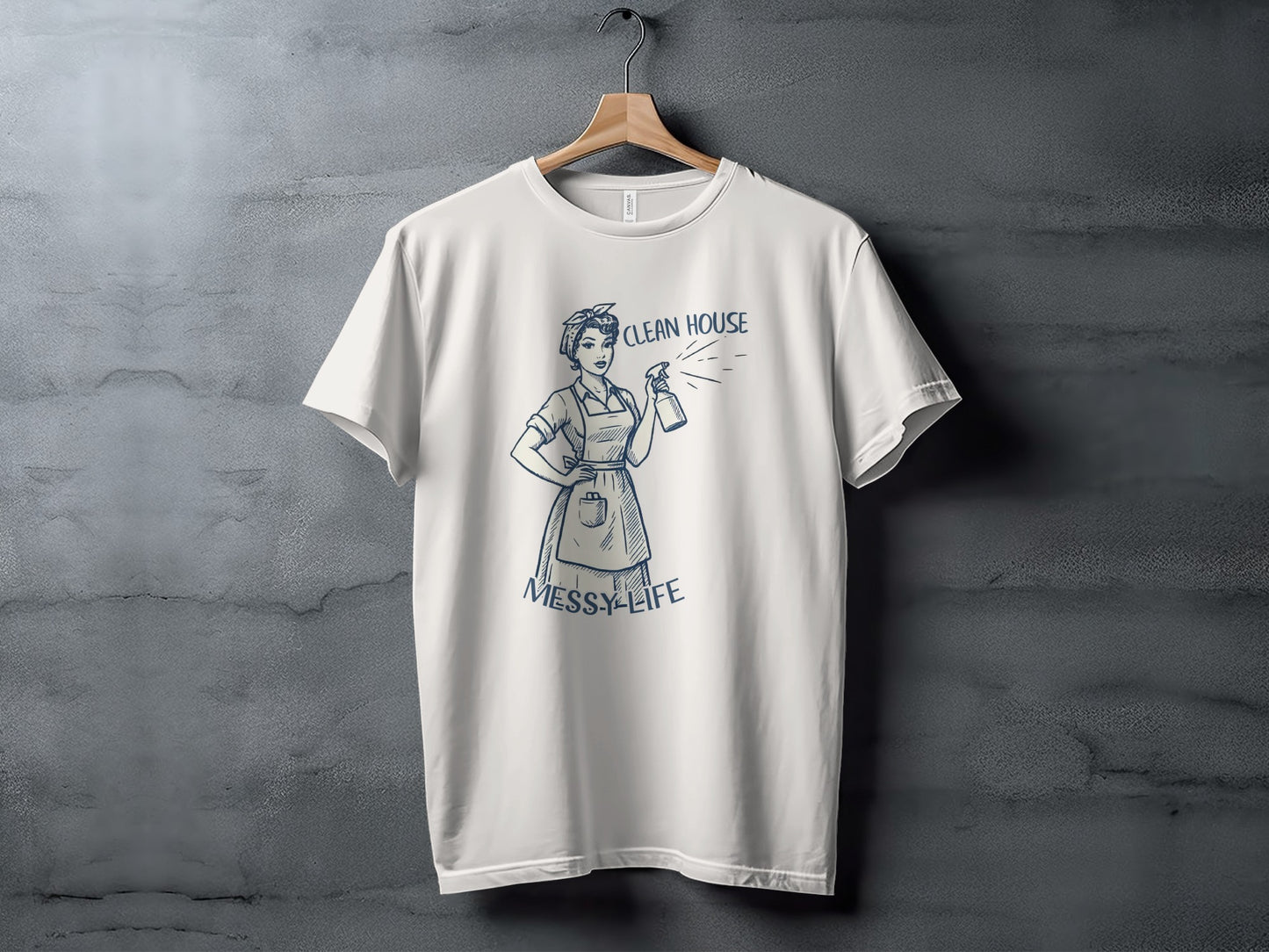 Clean House Messy Life Vintage Graphic T-shirt