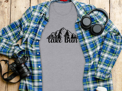 Lake Bun Mountains Nature Lover Graphic Design T-Shirt T-Shirt - Outdoor & Adventure Collection - Mile Marker 16 Gear by Cloud 16 Clothing Co.