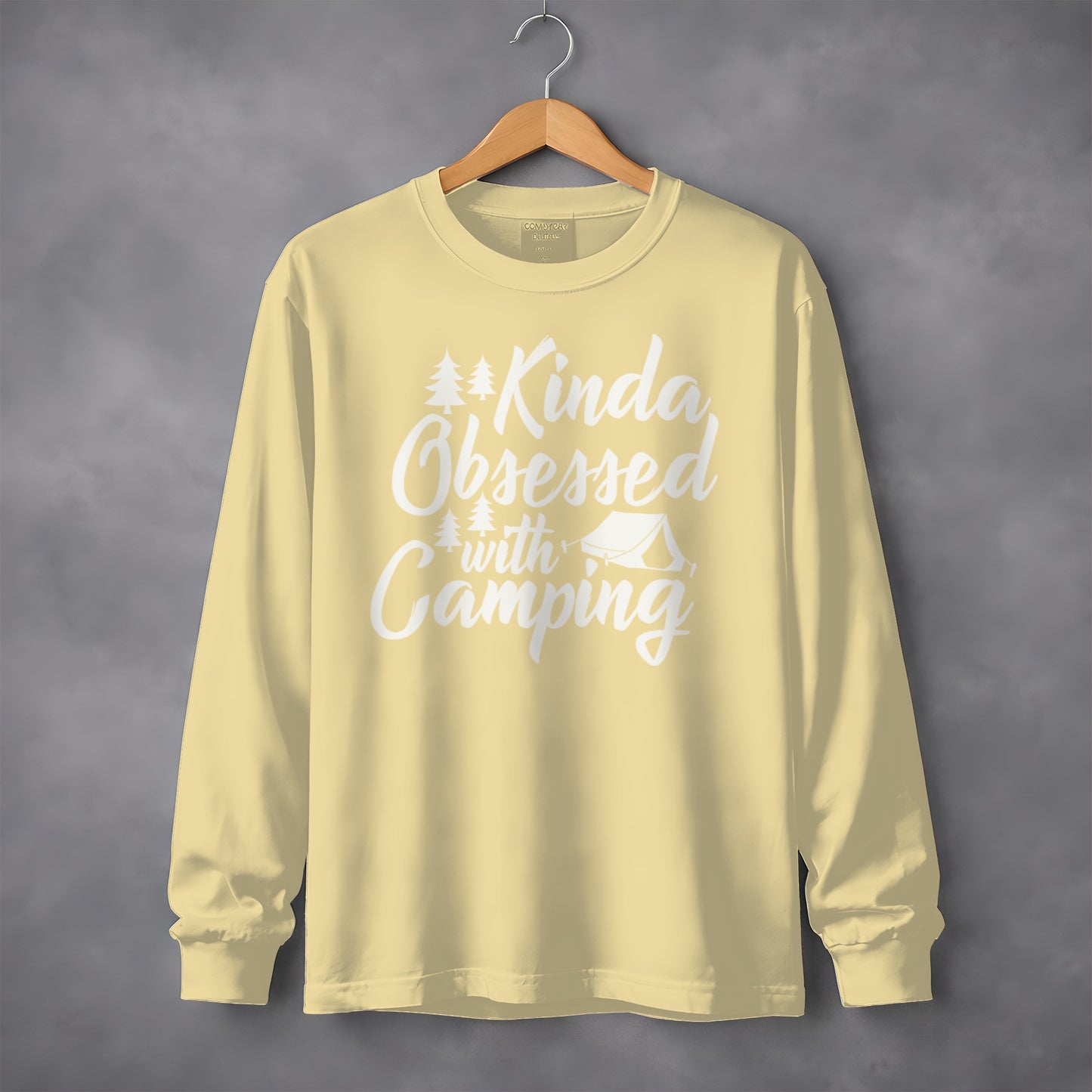 Kinda Obsessed with Camping Long Sleeve Shirt