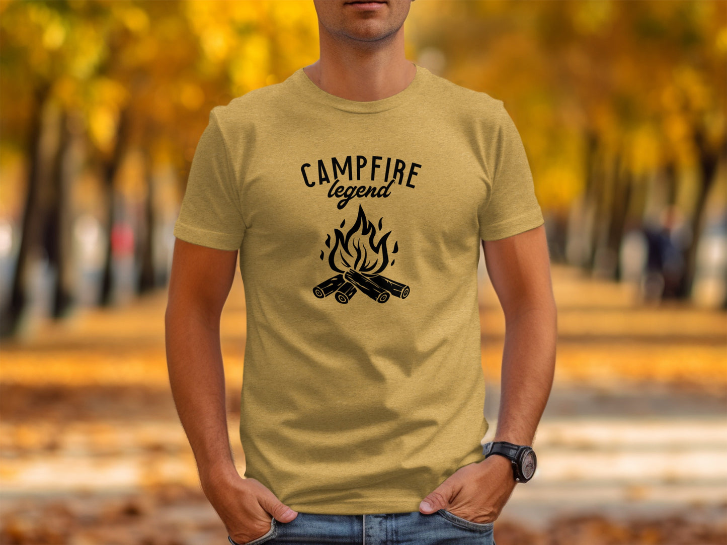 Campfire Legend Nature Graphic Adventure Outdoor T-Shirt T-Shirt - Outdoor & Adventure Collection - Mile Marker 16 Gear by Cloud 16 Clothing Co.