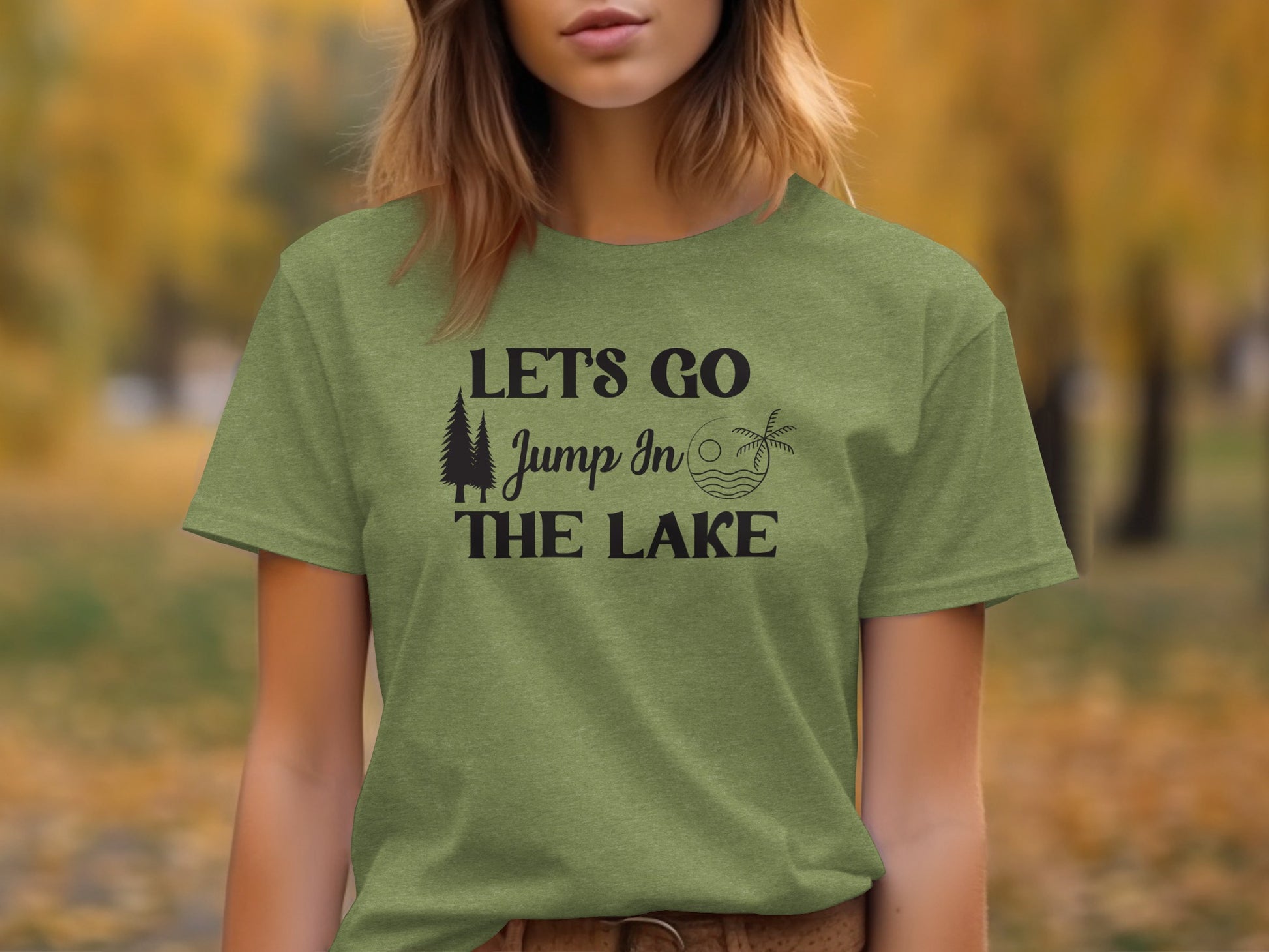 Lets Go Jump In The Lake Outdoors Adventure T-Shirt T-Shirt - Outdoor & Adventure Collection - Mile Marker 16 Gear by Cloud 16 Clothing Co.