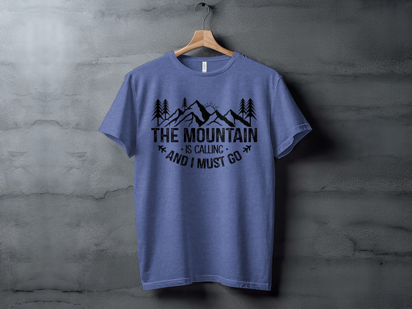 The Mountain Is Calling And I Must Go Great Outdoors T-Shirt T-Shirt - Outdoor & Adventure Collection - Mile Marker 16 Gear by Cloud 16 Clothing Co.