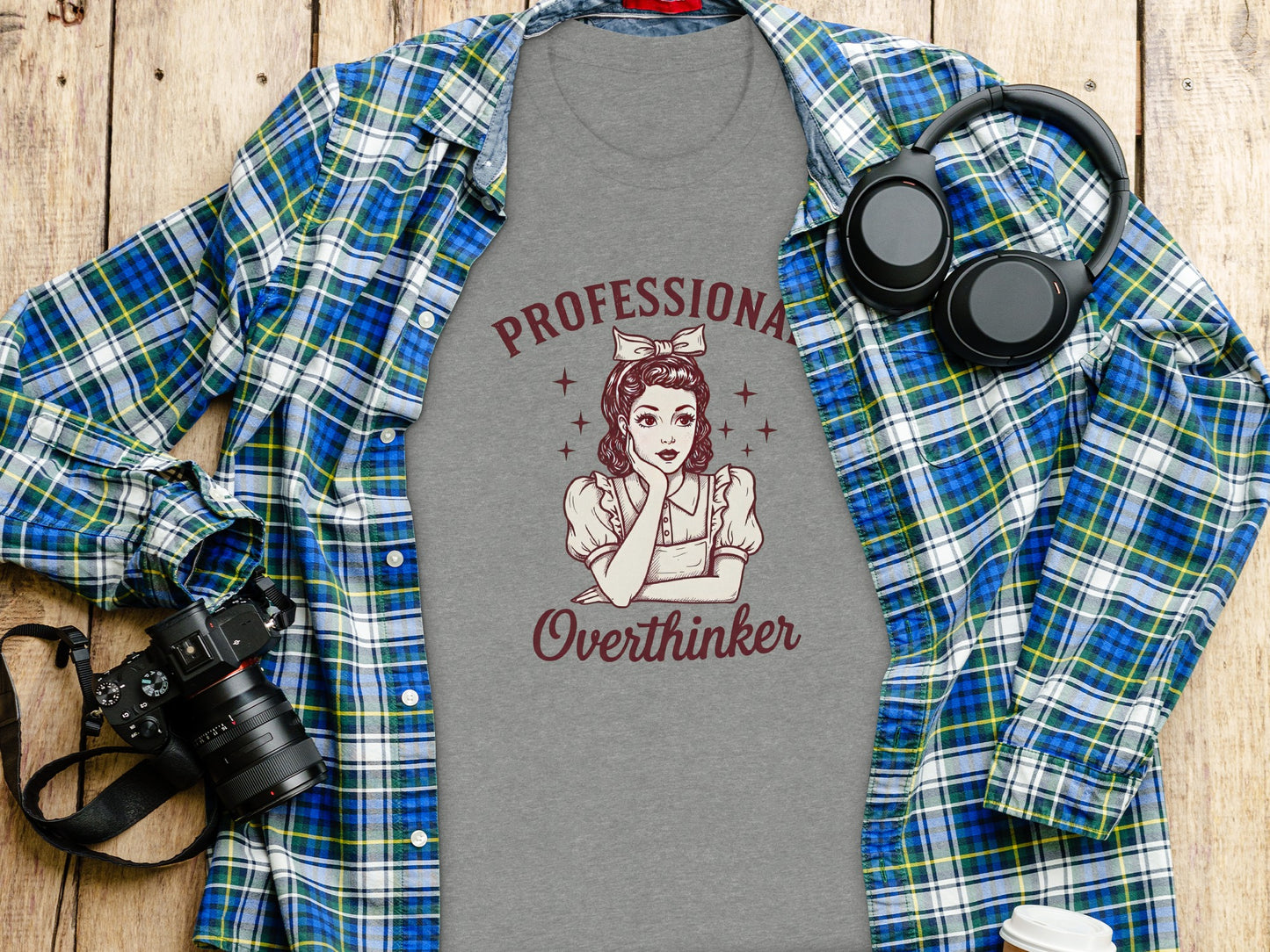 Professional Overthinker Graphic Tee Shirt