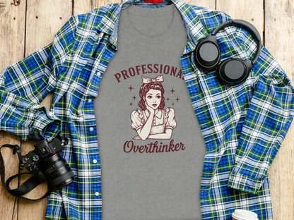 Professional Overthinker Graphic Tee Shirt