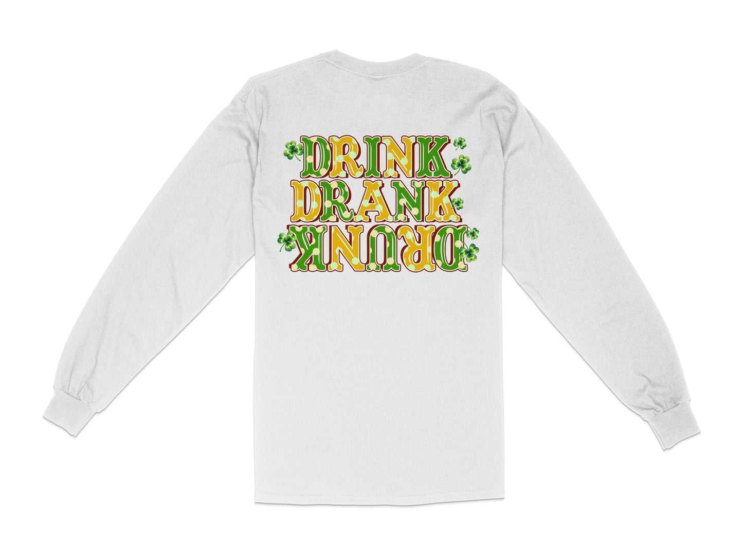 Scrappy Malone's Bar, Irish Pub Design, Shamrock Clover Green Bar Logo, Personalized Bar Sign, St Patricks Day Theme T-Shirt - Scrappy Malone's Bar 100-Proof Humor - Cloud 16 Clothing Co.