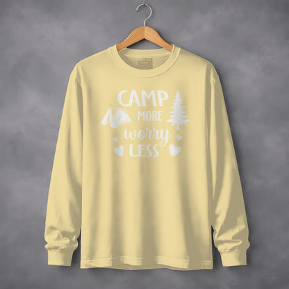 Camp More Worry Less Long Sleeve Shirt Product