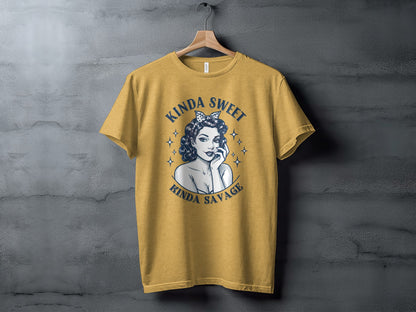 Kinda Sweet Kinda Savage Graphic T-Shirt Product