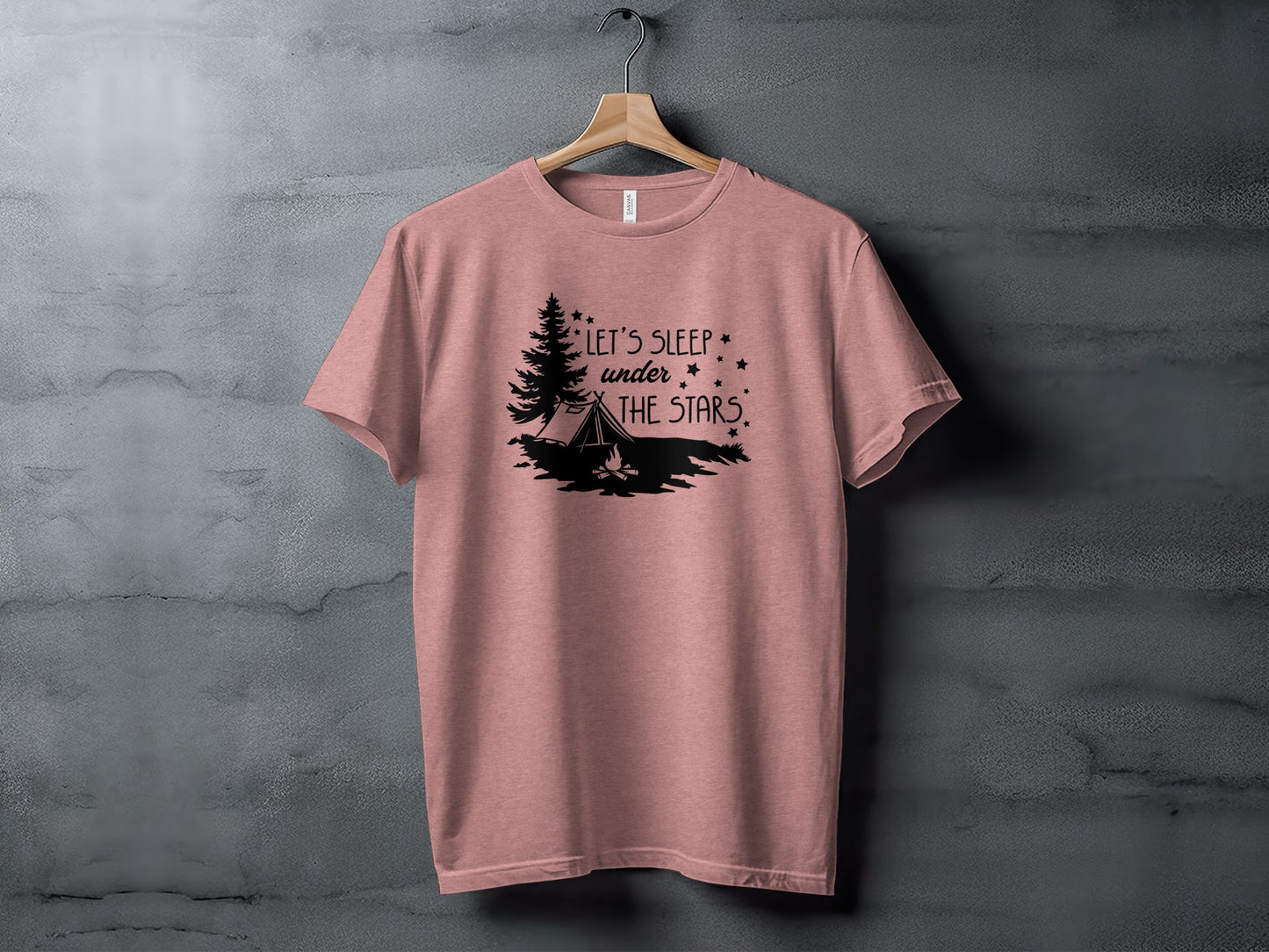 Let's Sleep Under The Stars Adventure Camping T-Shirt T-Shirt - Outdoor & Adventure Collection - Mile Marker 16 Gear by Cloud 16 Clothing Co.