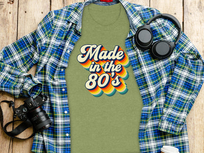 Retro Made in the 80's Shirt Vintage Graphic Tee