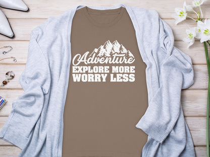 Adventure Explore More Worry Less T-shirt product