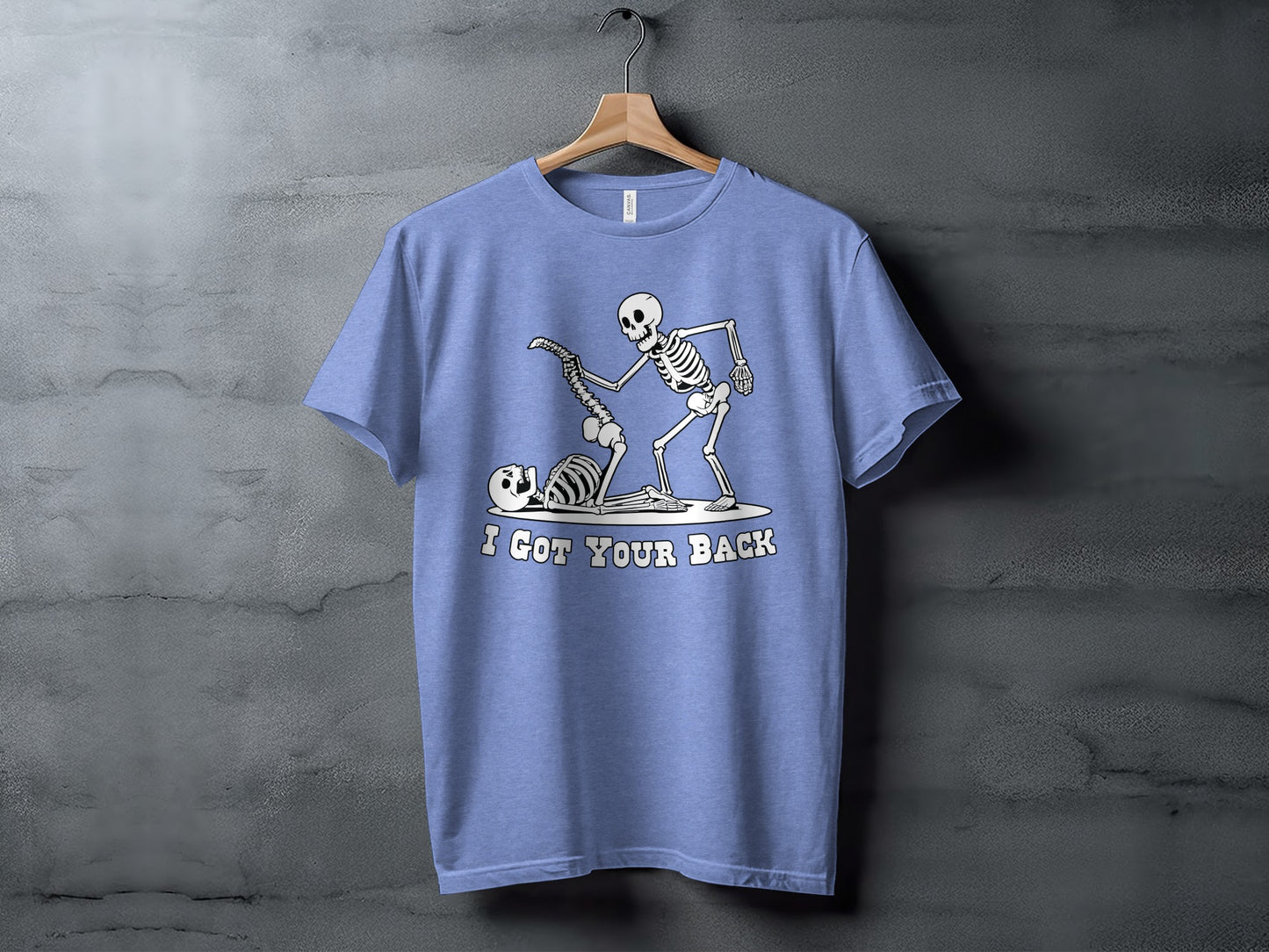Funny Skeleton I Got Your Back Graphic T-shirt