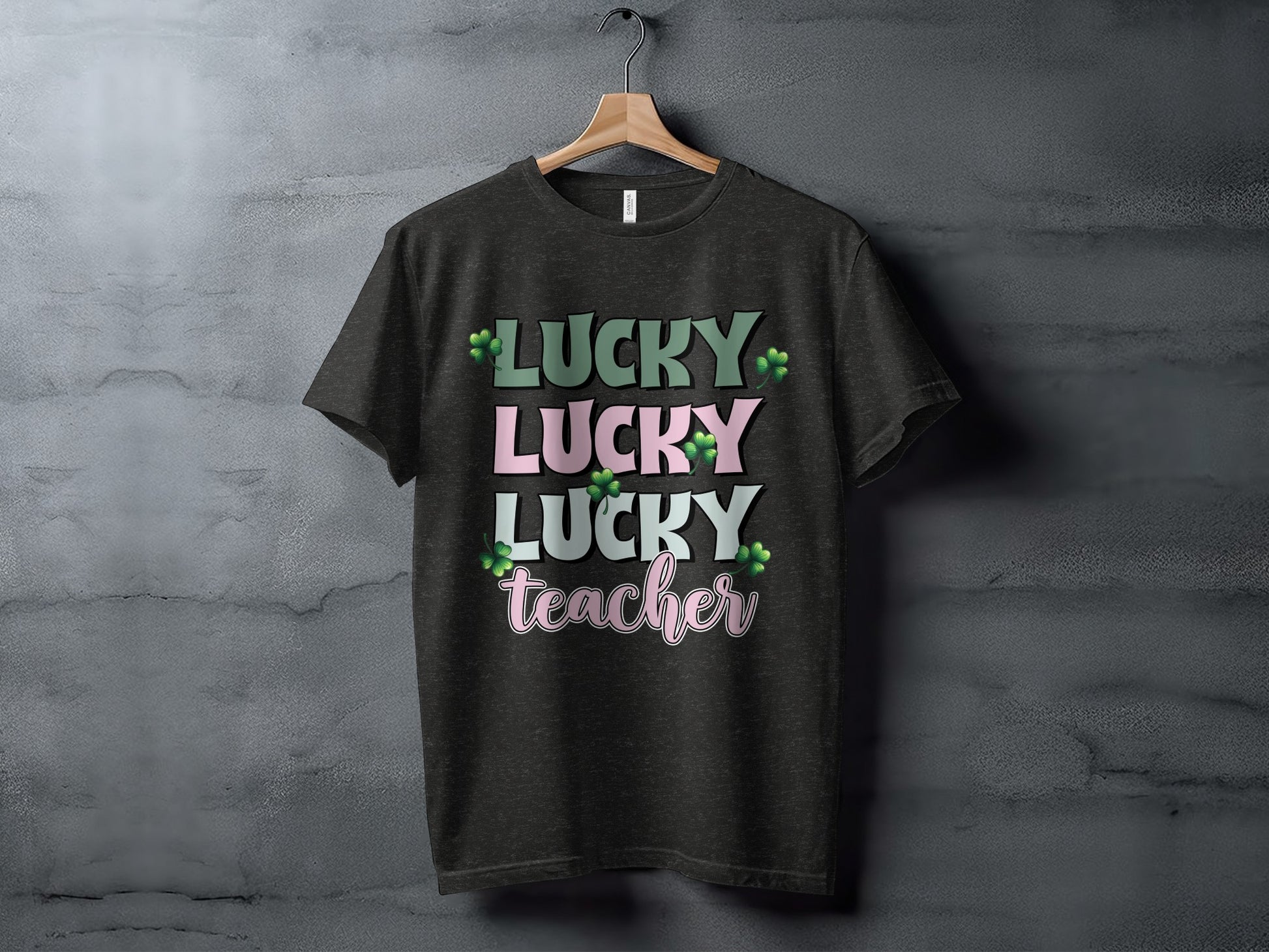 Lucky Lucky Lucky Teacher T-Shirt for St. Patrick's Day