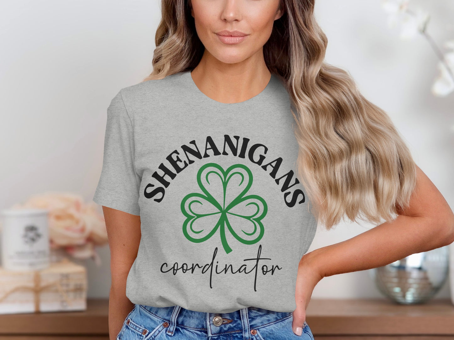 Shenanigans Coordinator Clover Design T-Shirt
