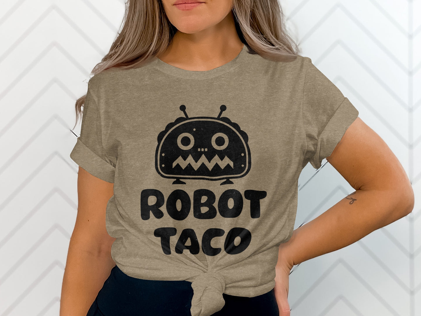 Robot Taco Graphic Tee with Unique Character Design
