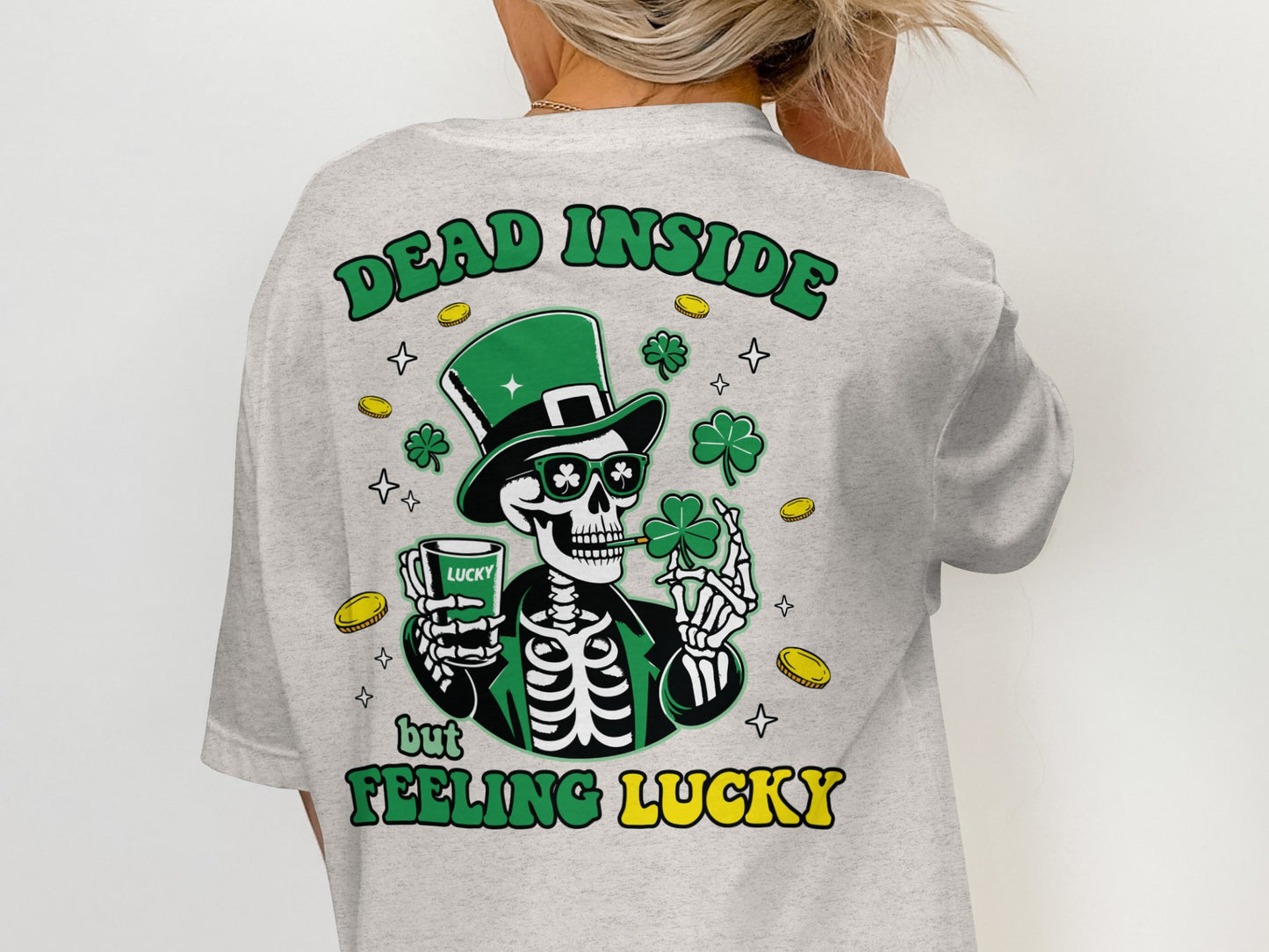 Scrappy Malone's Bar, Unique Design, Other Products, Bar Decor, Irish Theme, Lucky Clover Design, St Patricks Day Gift, Green, Circle T-Shirt - Scrappy Malone's Bar 100-Proof Humor - Cloud 16 Clothing Co.