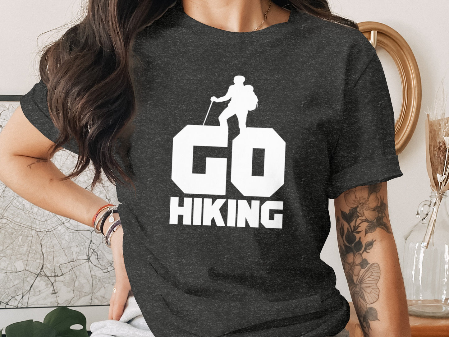 Go Hiking Motivation For Adventurous Hikers T-Shirt T-Shirt - Outdoor & Adventure Collection - Mile Marker 16 Gear by Cloud 16 Clothing Co.