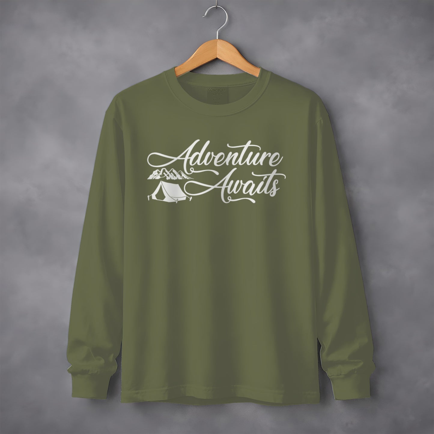 Adventure Awaits Green Long Sleeve Shirt