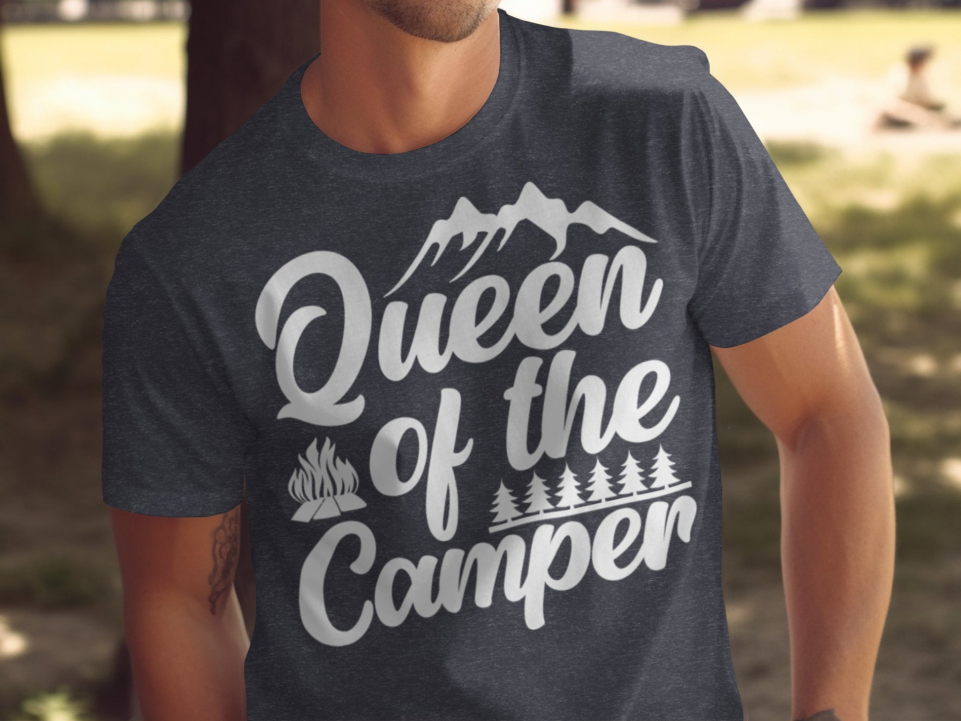 Queen of the Camper Graphic Print Camping Lover T-Shirt T-Shirt - Outdoor & Adventure Collection - Mile Marker 16 Gear by Cloud 16 Clothing Co.