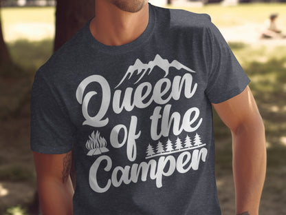 Queen of the Camper Graphic Print Camping Lover T-Shirt T-Shirt - Outdoor & Adventure Collection - Mile Marker 16 Gear by Cloud 16 Clothing Co.