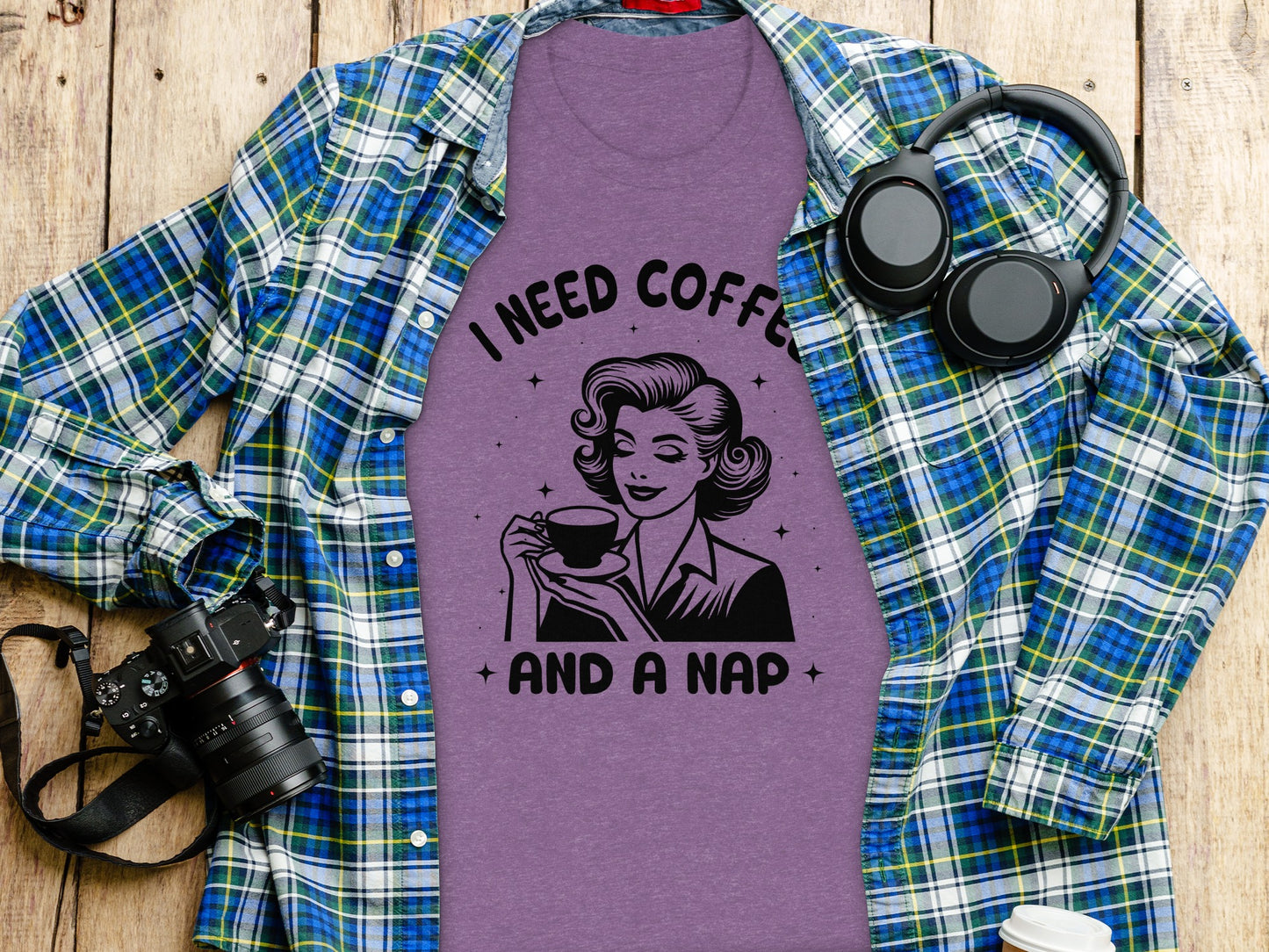 I Need Coffee And A Nap Graphic Tee
