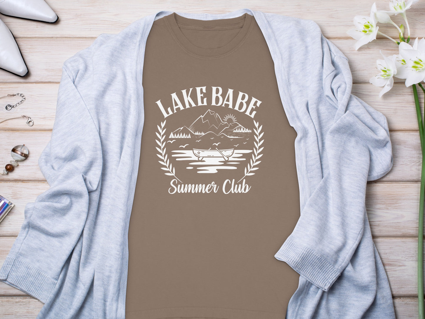 Lake Babe Summer Club Outdoor Adventure Shirt