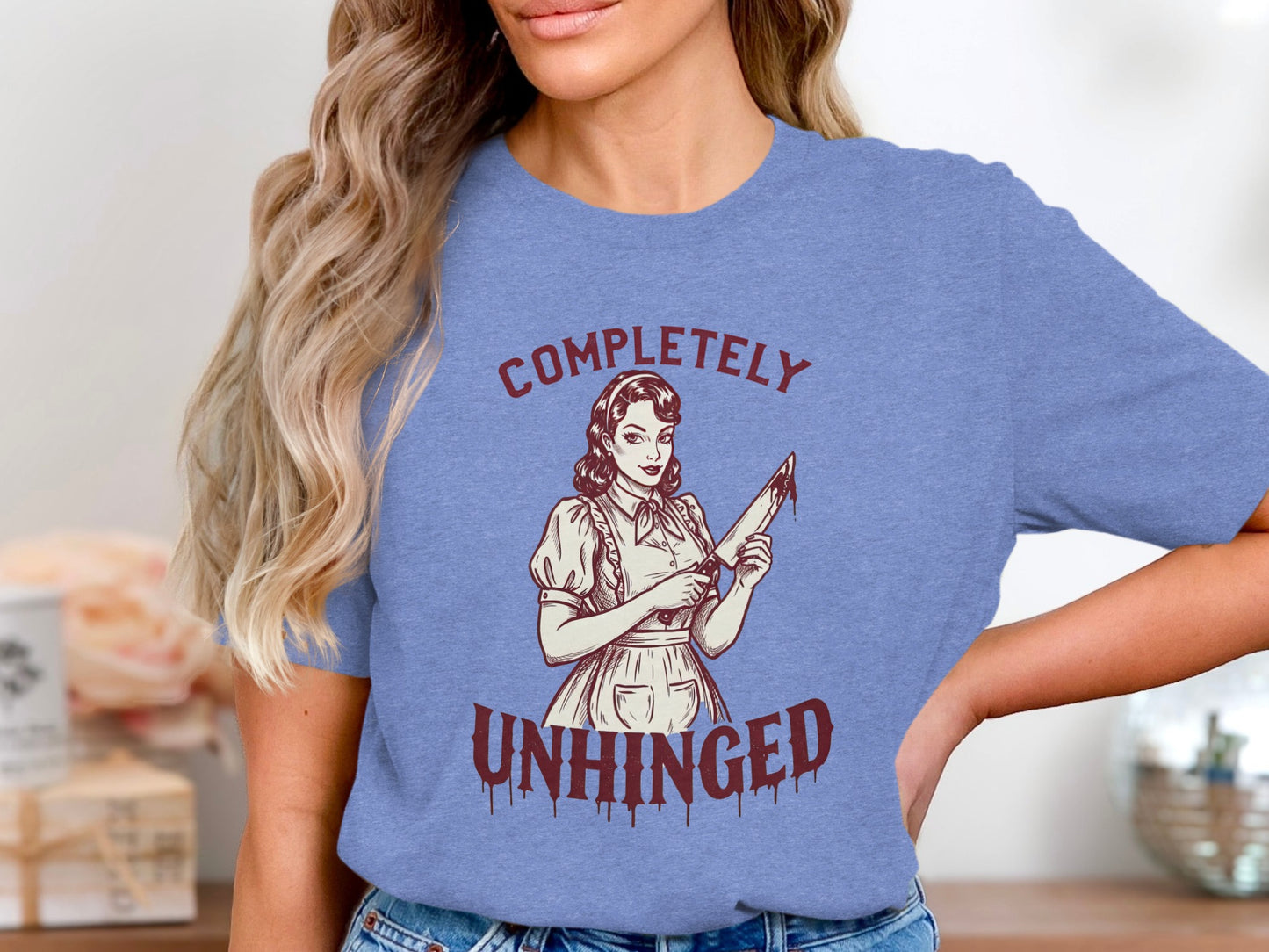 Completely Unhinged Graphic Illustration T-shirt