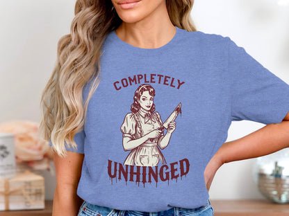 Completely Unhinged Graphic Illustration T-shirt