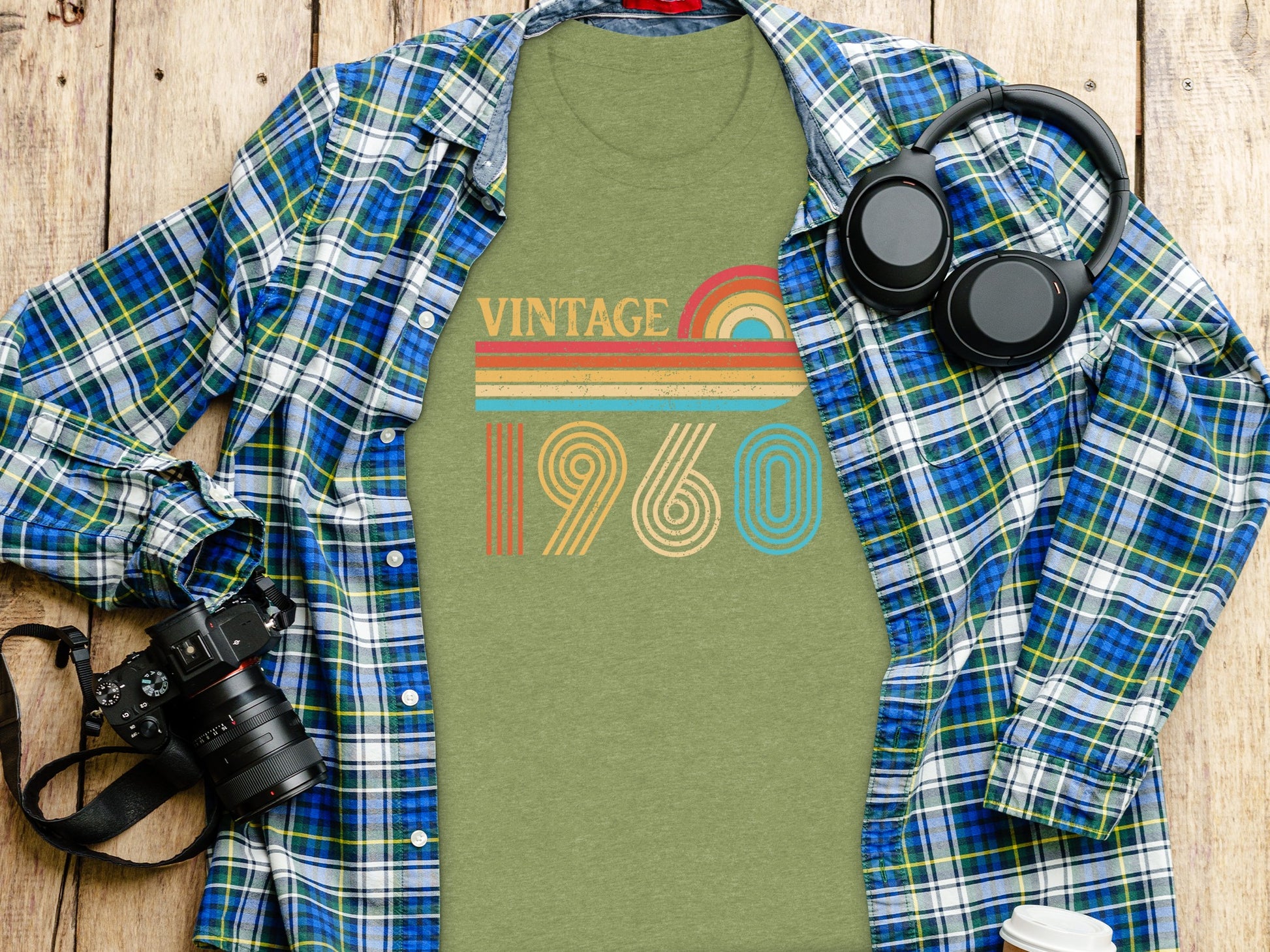 Retro 1960 Graphic Tee Vintage Year Design Shirt