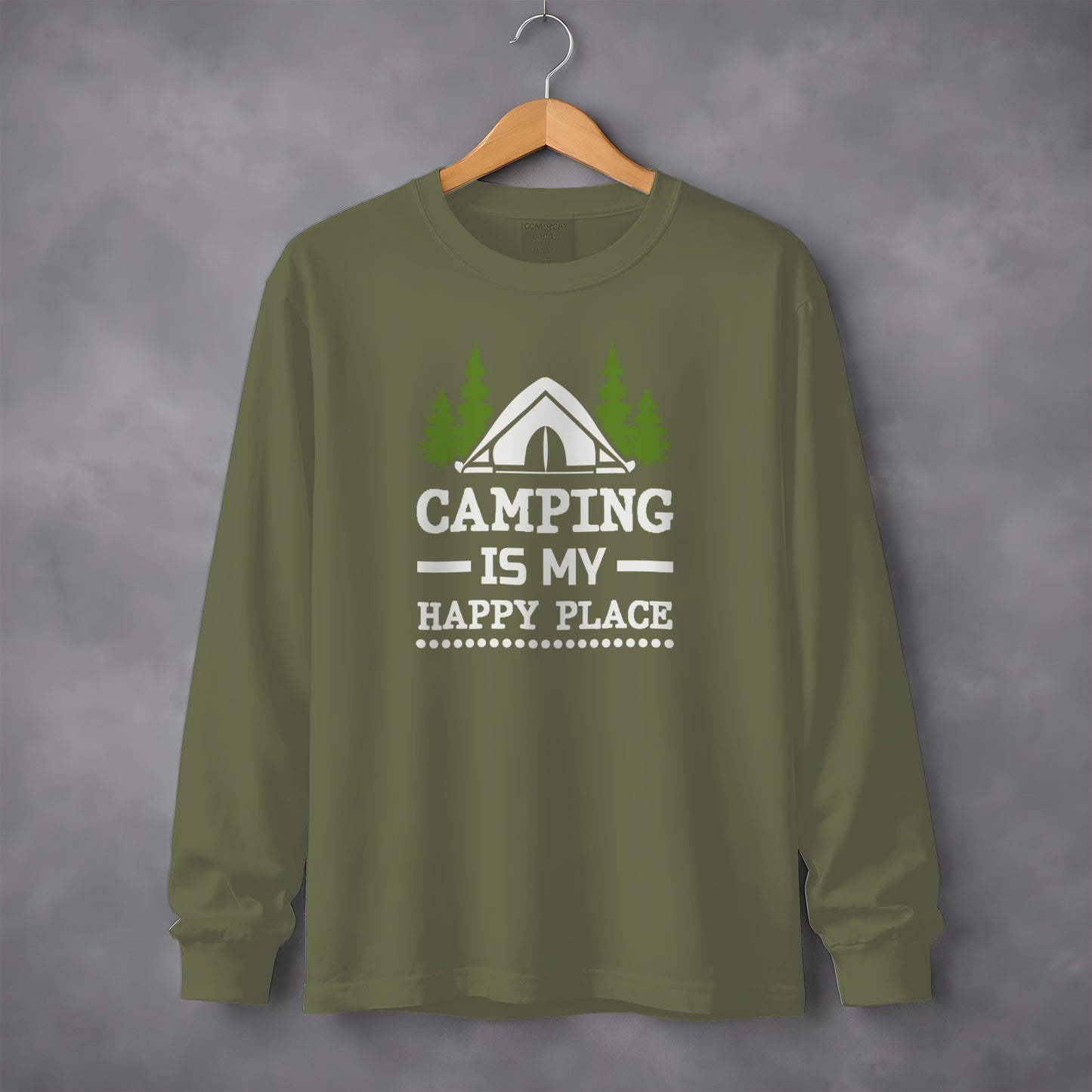 Camping Is My Happy Place Long Sleeve Shirt Product