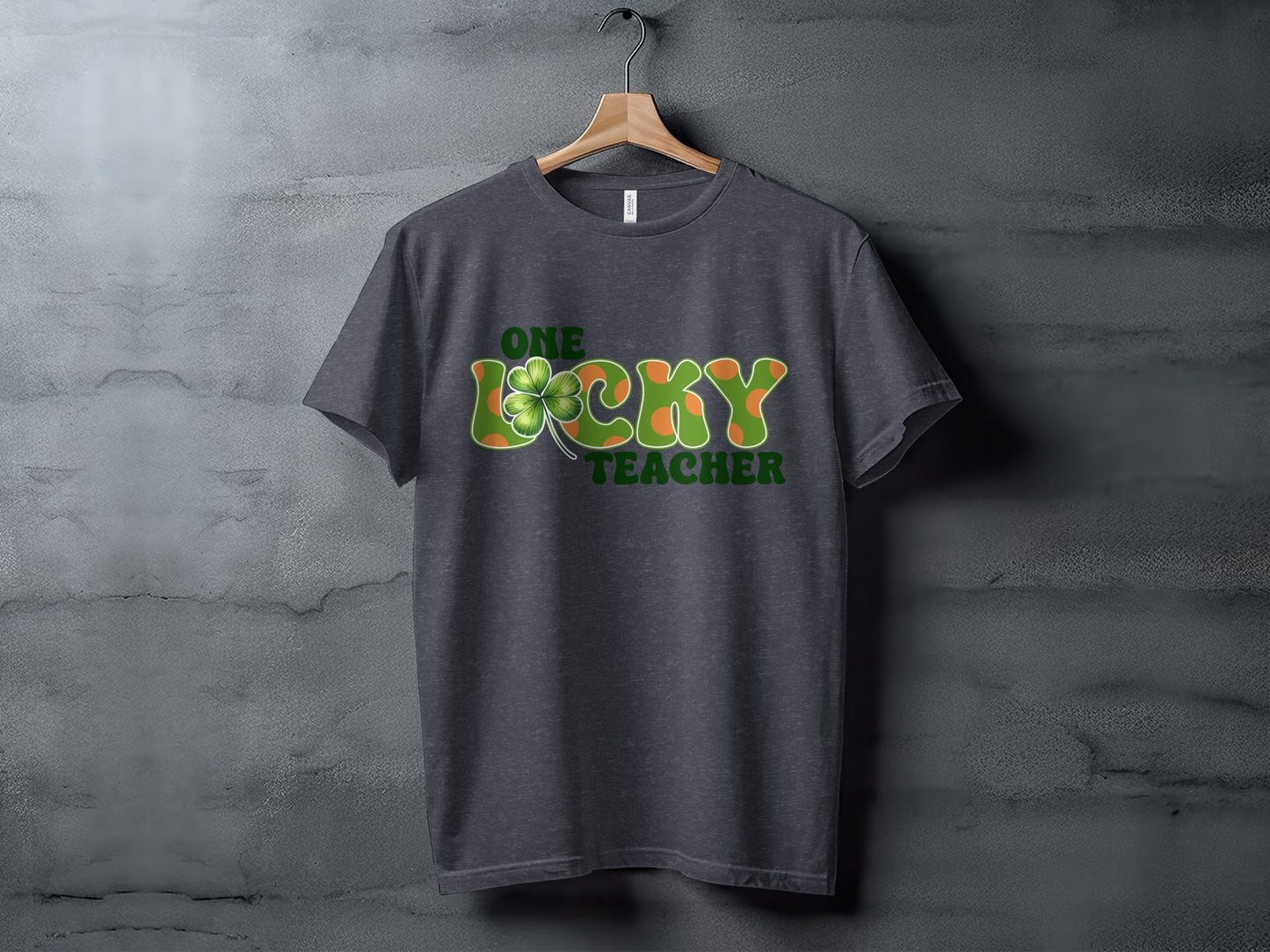 One Lucky Teacher Graphic Tee Shirt St. Patrick's Day Shirt