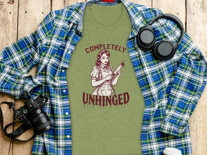 Completely Unhinged Graphic Tee with Vintage Print