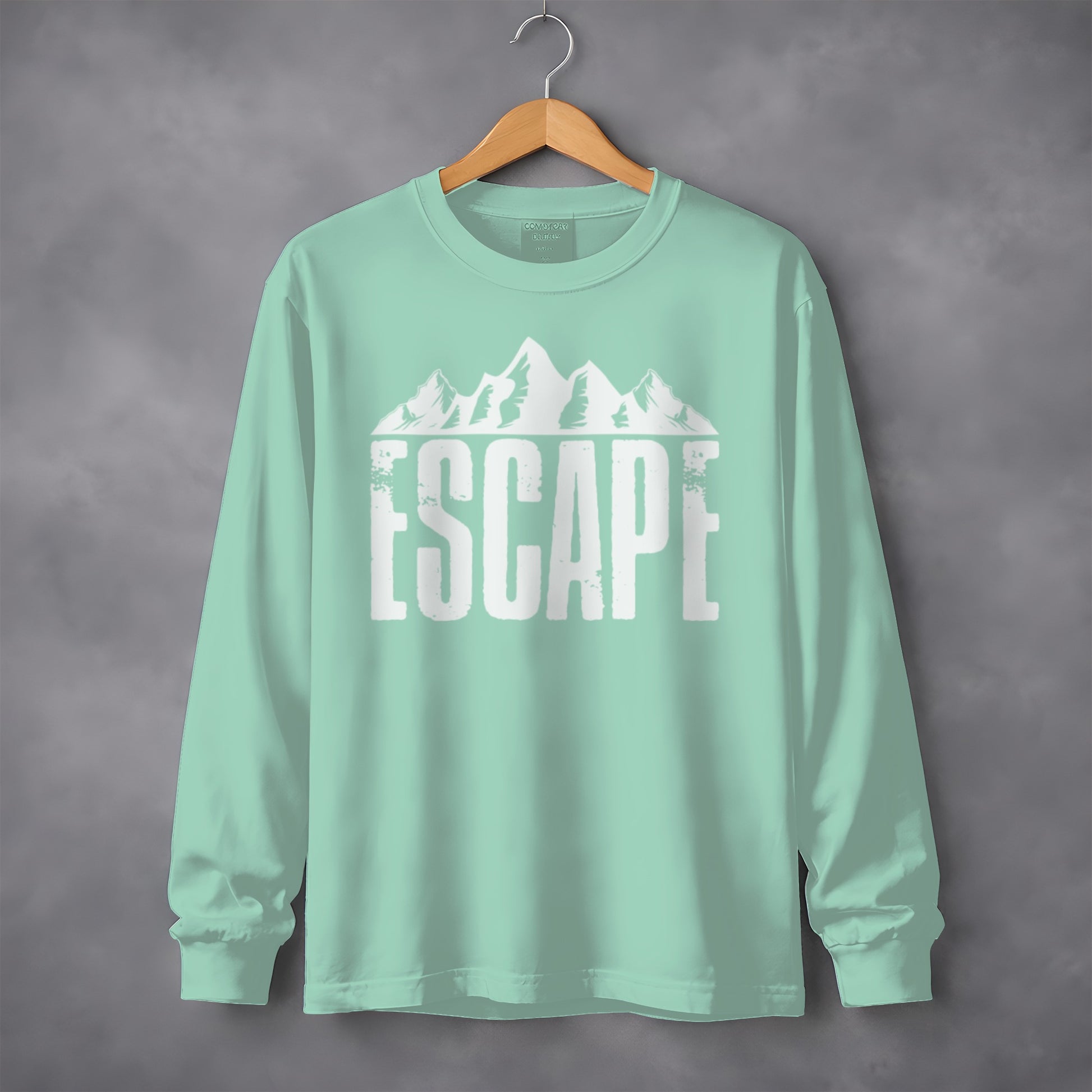 Escape Graphic Long Sleeve Tee Perfect for Outdoor Adventures
