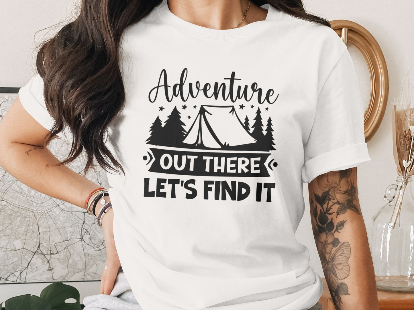 Adventure Out There Lets Find It Graphic Adventure T-Shirt T-Shirt - Outdoor & Adventure Collection - Mile Marker 16 Gear by Cloud 16 Clothing Co.