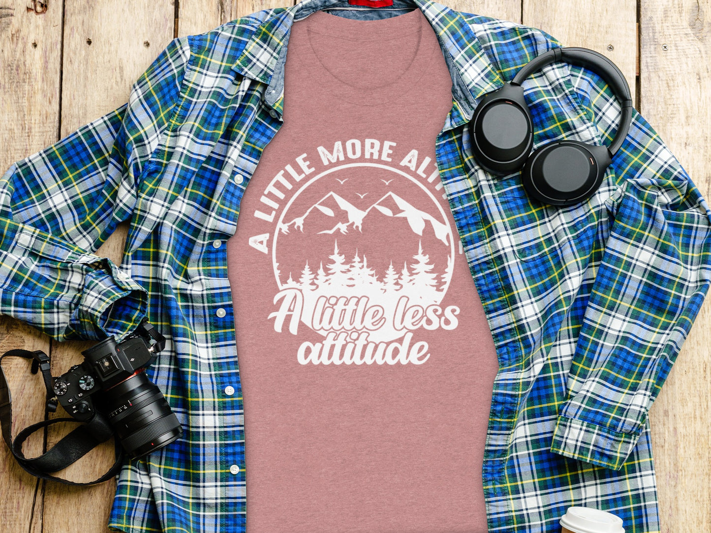 A Little More Altitude A Little Less Attitude T-Shirt T-Shirt - Outdoor & Adventure Collection - Mile Marker 16 Gear by Cloud 16 Clothing Co.