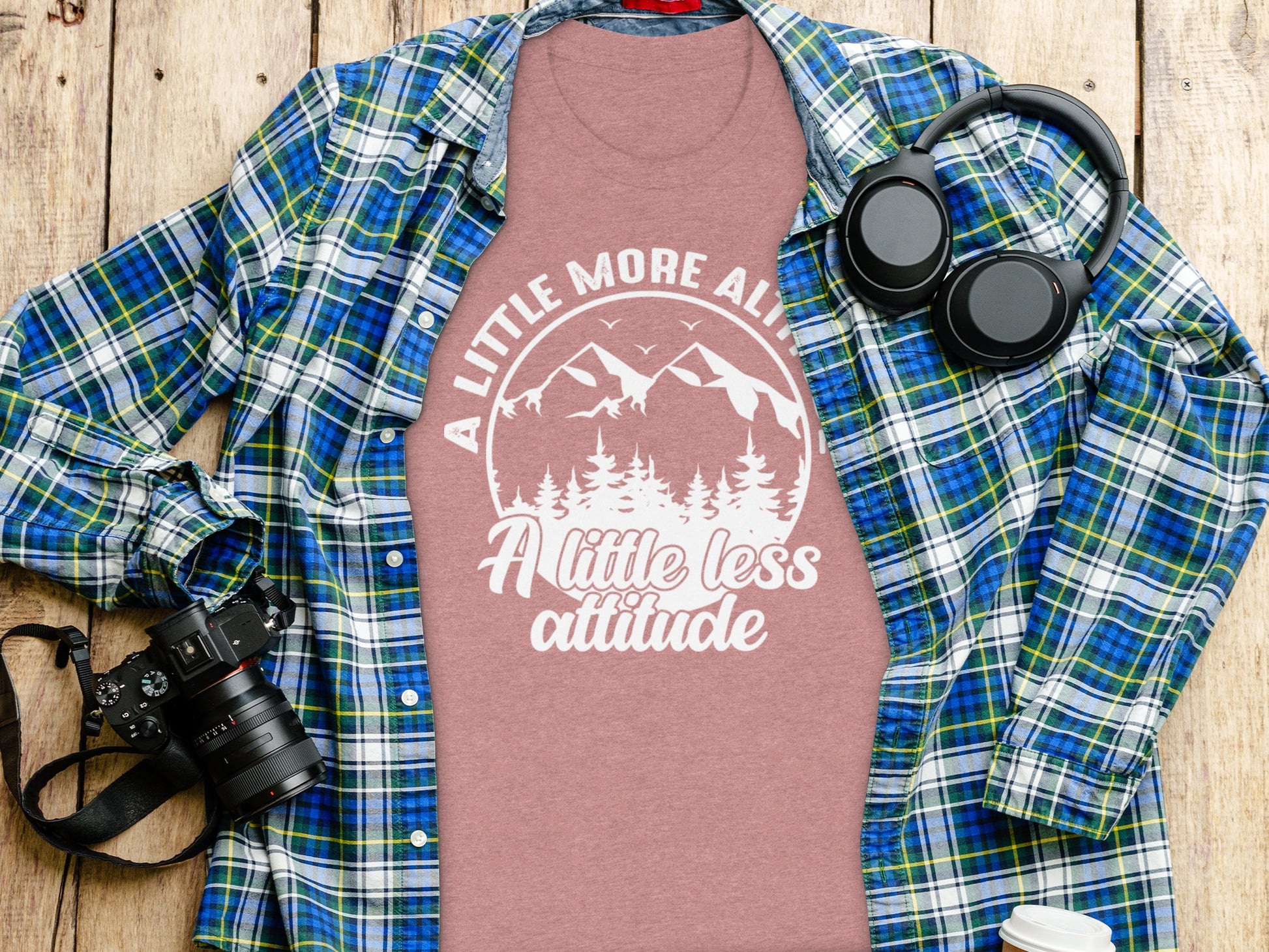 A Little More Altitude A Little Less Attitude T-Shirt T-Shirt - Outdoor & Adventure Collection - Mile Marker 16 Gear by Cloud 16 Clothing Co.