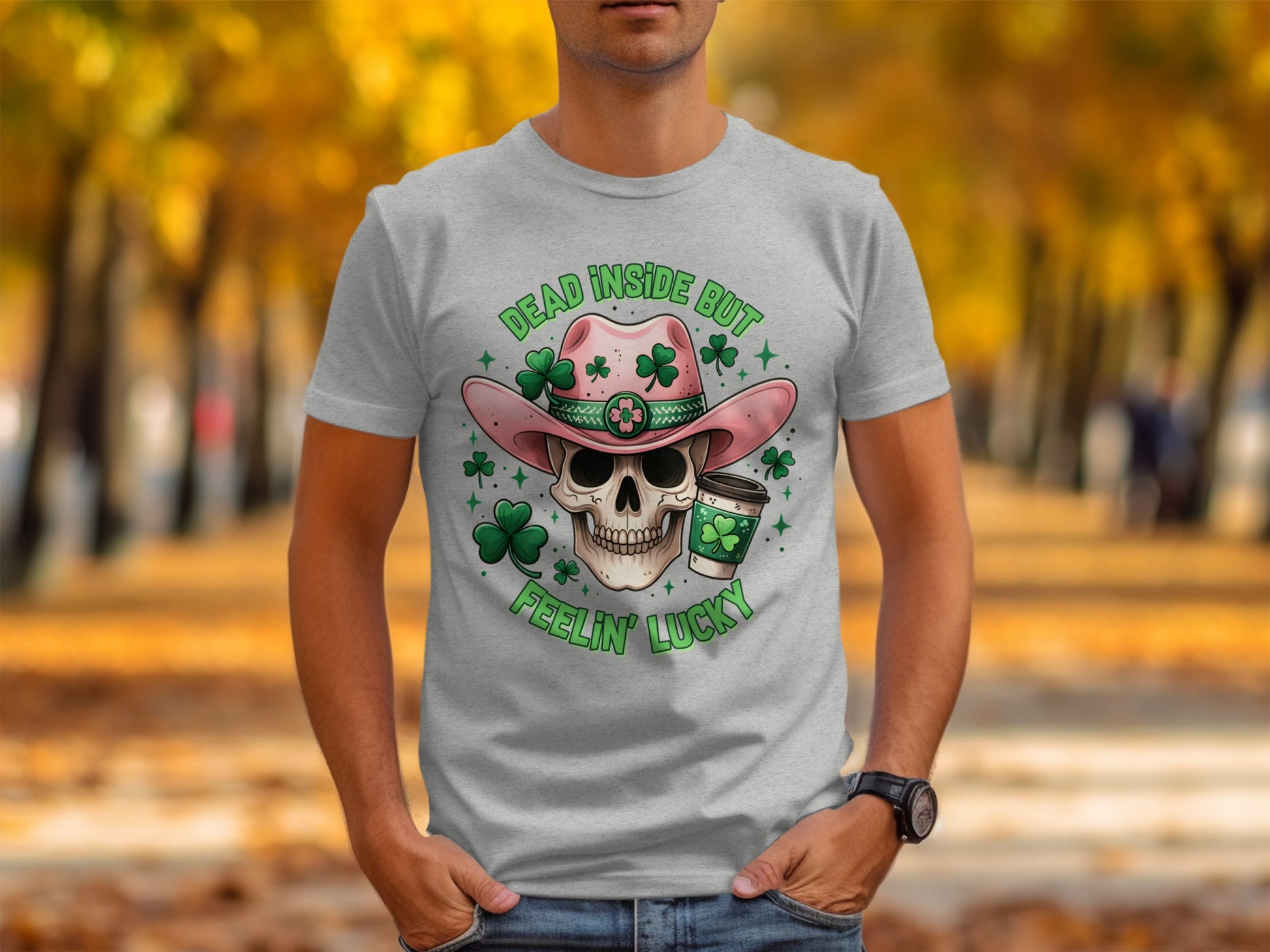 Dead Inside But Feelin' Lucky St. Patrick's Day T-shirt