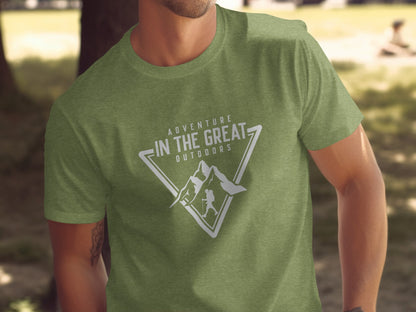 Adventure In The Great Outdoors Mountains T-Shirt T-Shirt - Outdoor & Adventure Collection - Mile Marker 16 Gear by Cloud 16 Clothing Co.