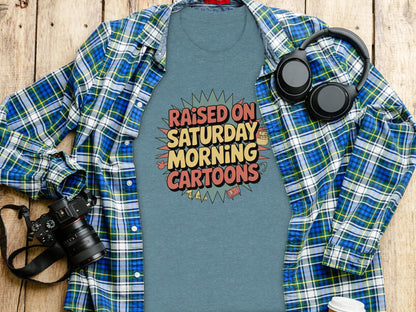 Raised on Saturday Morning Cartoons Graphic T-Shirt