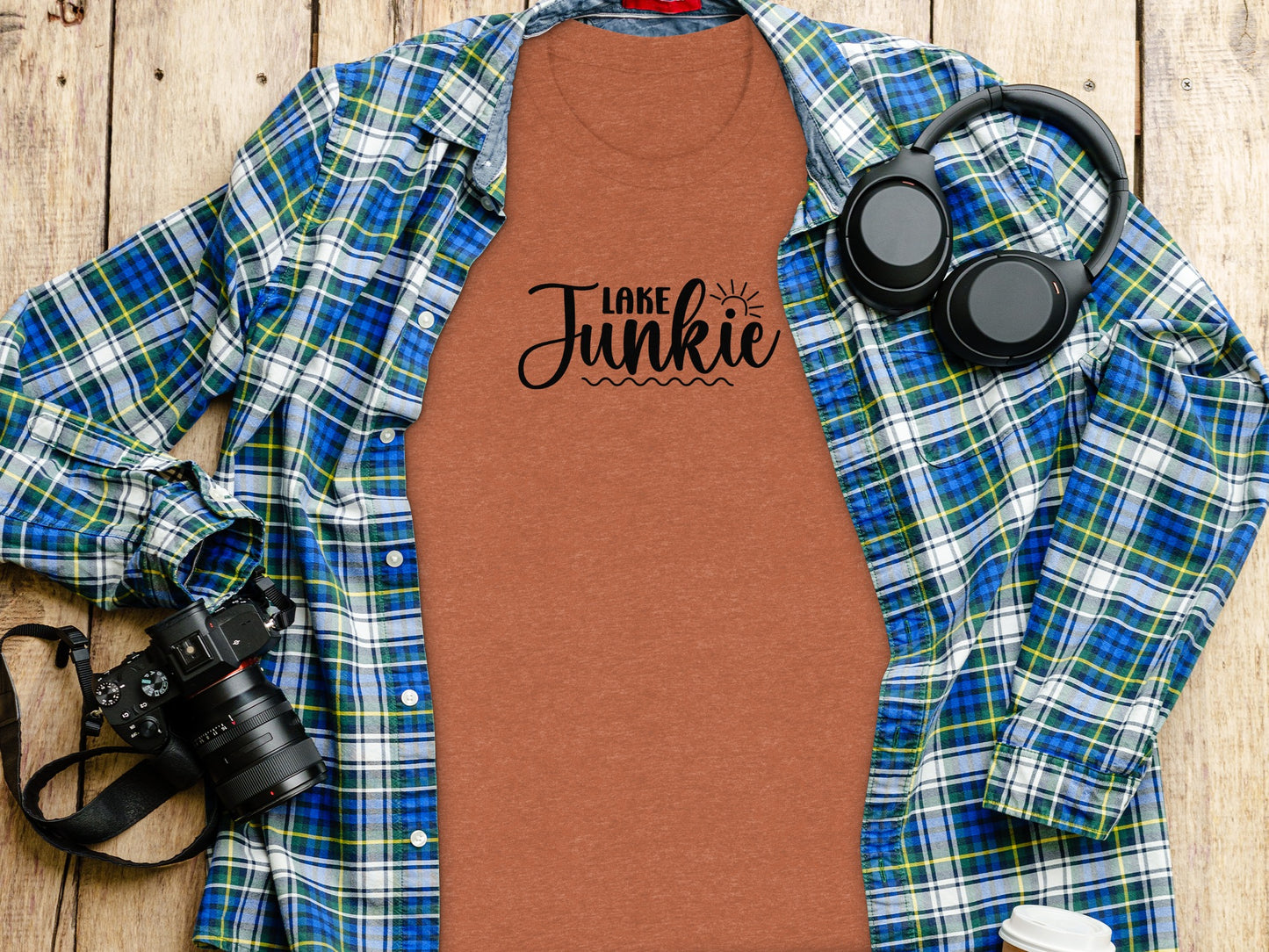 Lake Junkie Graphic for Lovers of Water Activities T-Shirt T-Shirt - Outdoor & Adventure Collection - Mile Marker 16 Gear by Cloud 16 Clothing Co.