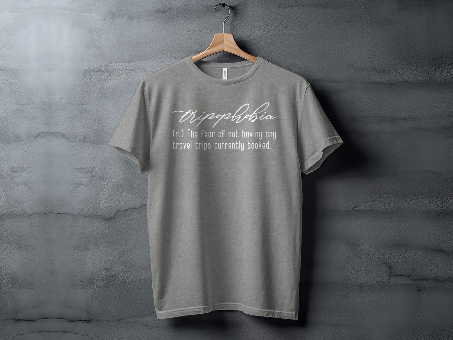 Tripophobia Definition The Fear Of Travel Trips T-Shirt T-Shirt - Outdoor & Adventure Collection - Mile Marker 16 Gear by Cloud 16 Clothing Co.