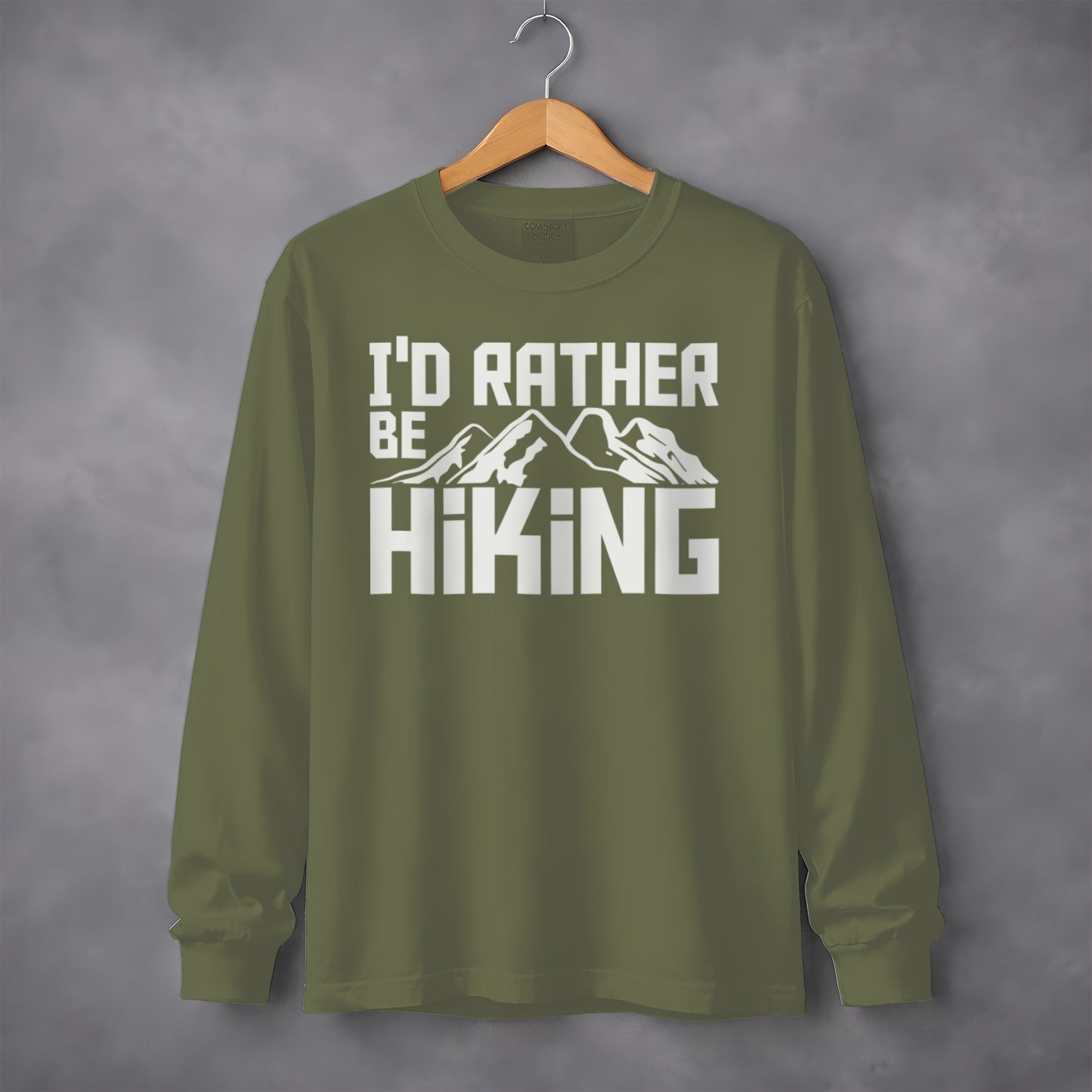 I'd Rather Be Hiking Long Sleeve Shirt for Outdoor Adventures