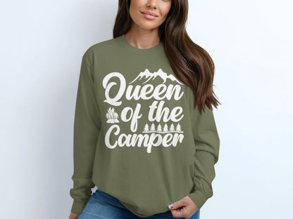 Queen of the Camper Graphic Sweatshirt Camping Top