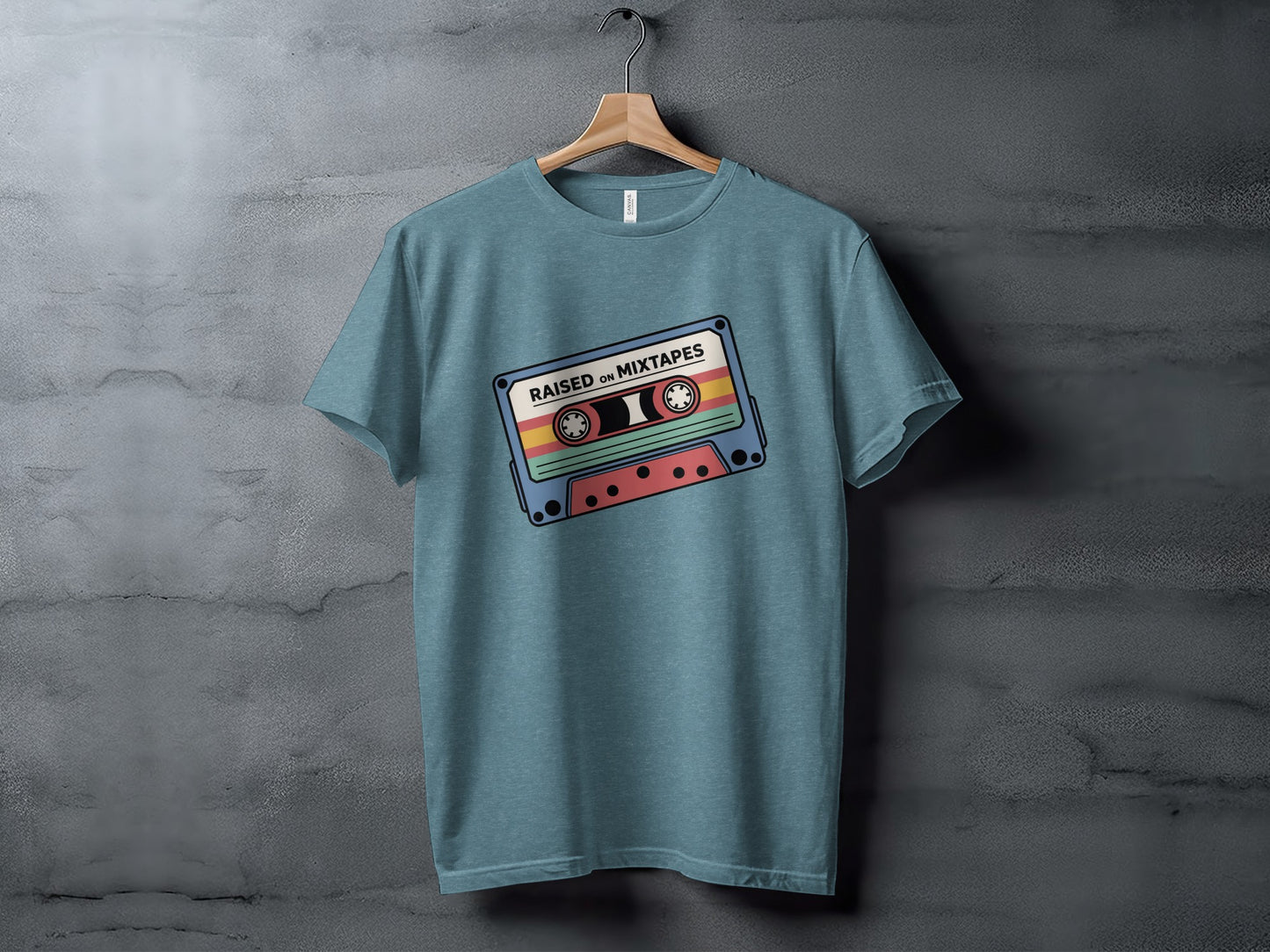 Raised on Mixtapes Cassette Graphic T-shirt