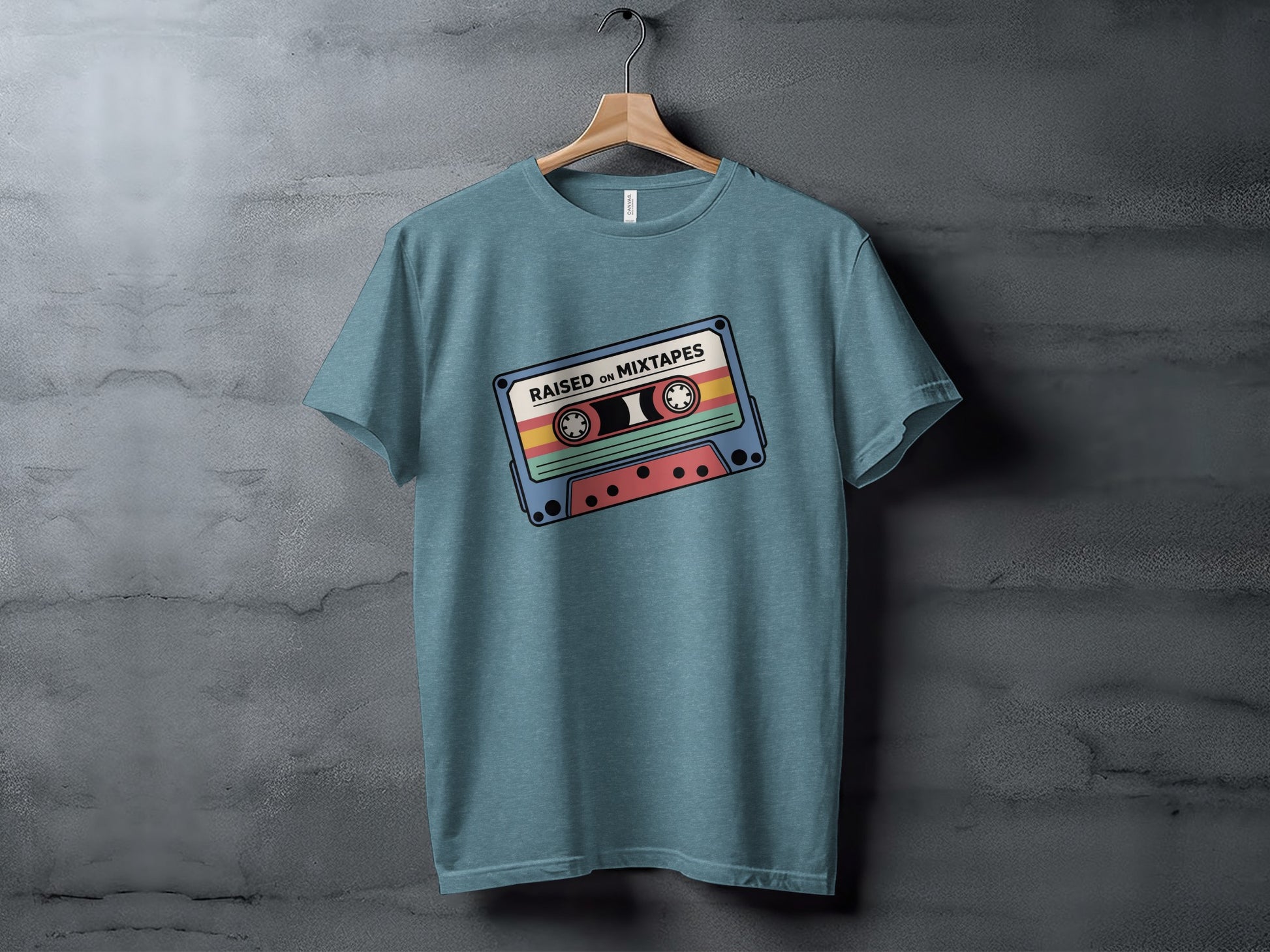 Raised on Mixtapes Cassette Graphic T-shirt