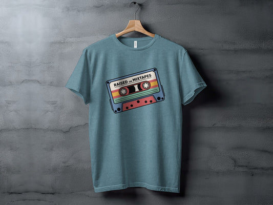 Raised on Mixtapes Cassette Graphic T-shirt
